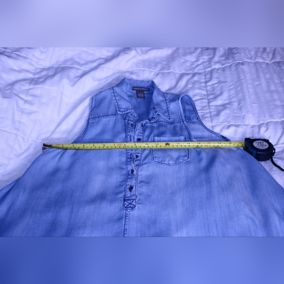 Chelsea and Theodore Denim High Low flowy dress Size Small - Picture 8 of 10